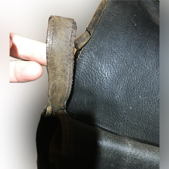 COACH Vintage LEATHERWARE SHOULDER Handbag NYC USA Brown 2 Tone Brown Distressed - Picture 6 of 16